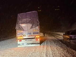 Çorum'da kar yağışı etkili oldu