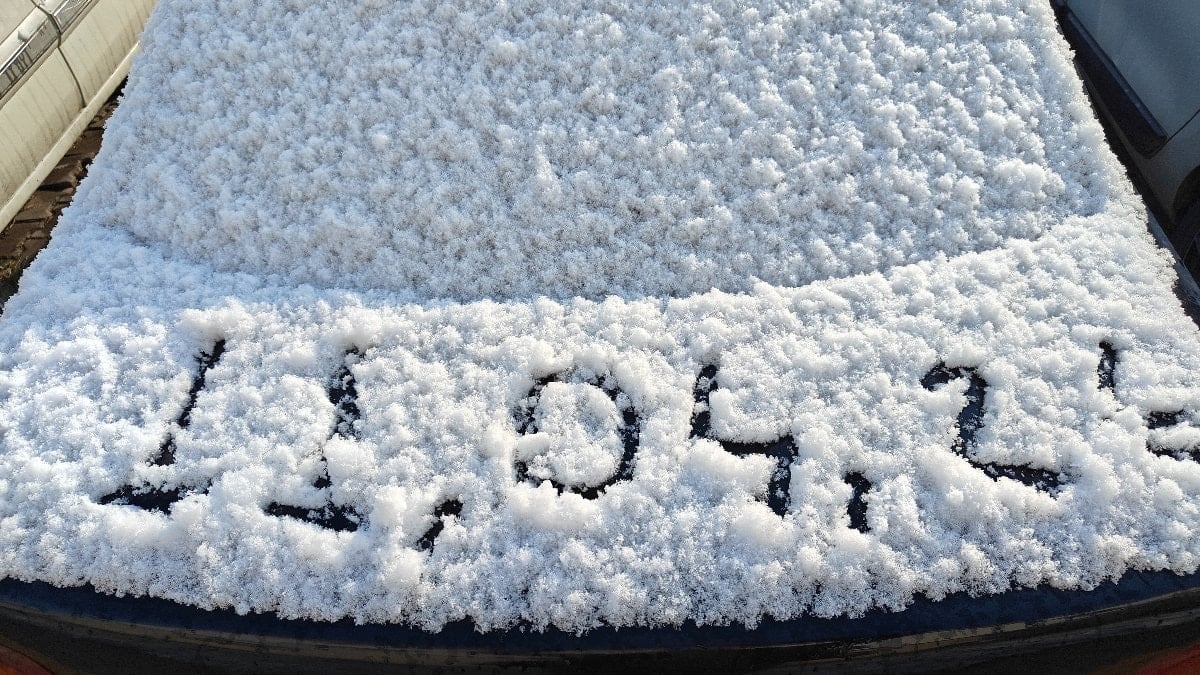 Kayseri'de nisan ayında kar sürprizi