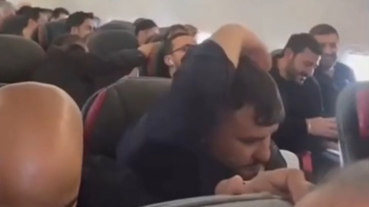 Havada panik anları: Üçüncü denemede başarıyla iniş yaptı