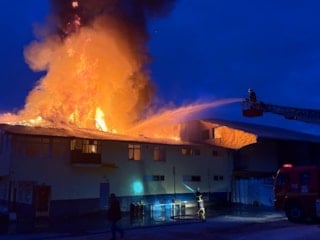 Kastamonu’da fabrika yangını