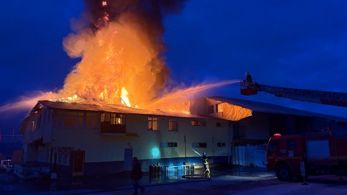 Kastamonu’da fabrika yangını