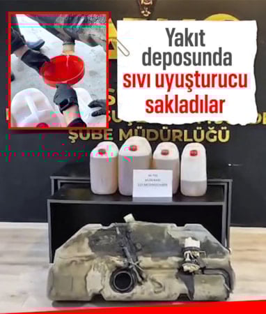 Osmaniye’de yakıt deposunda uyuşturucu düzeneği bulundu