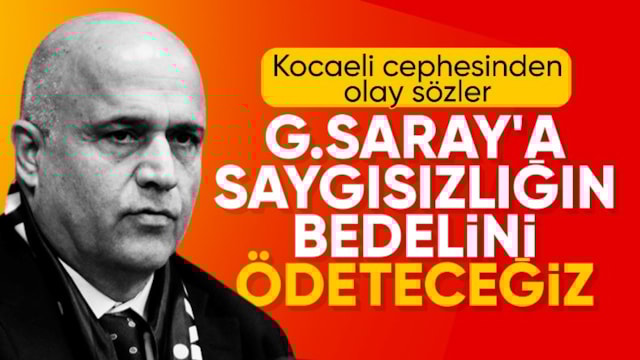 Kocaelispor'dan Galatasaray maçı öncesi olay sözler!