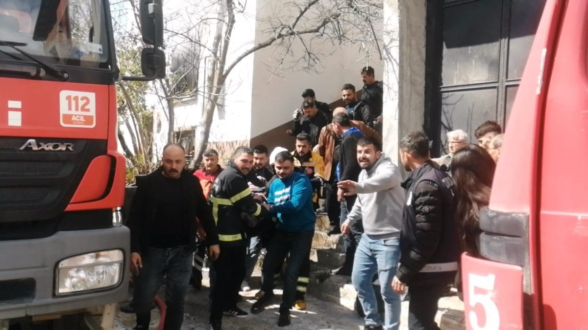 Tokat'ta komşusunu kurtarmak isterken yangının ortasında kaldı