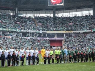 Bursaspor'un deplasman maçını 35 bin yeşil-beyazlı taraftar takip etti