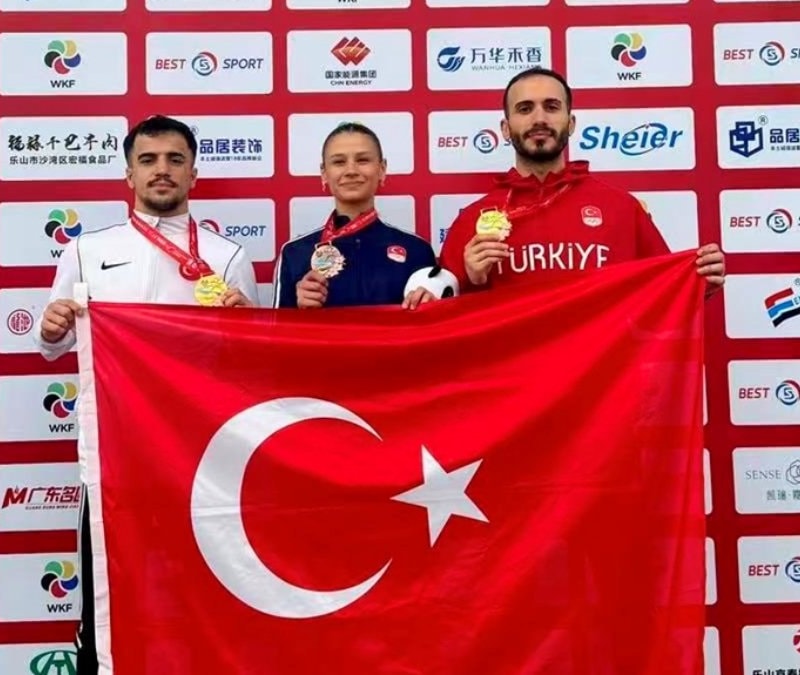 Milli karateciler, Çin'de 2 altın, 1 bronz madalya kazandı