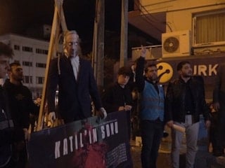 Hatay’da Netanyahu'nun mankenini idam ettiler