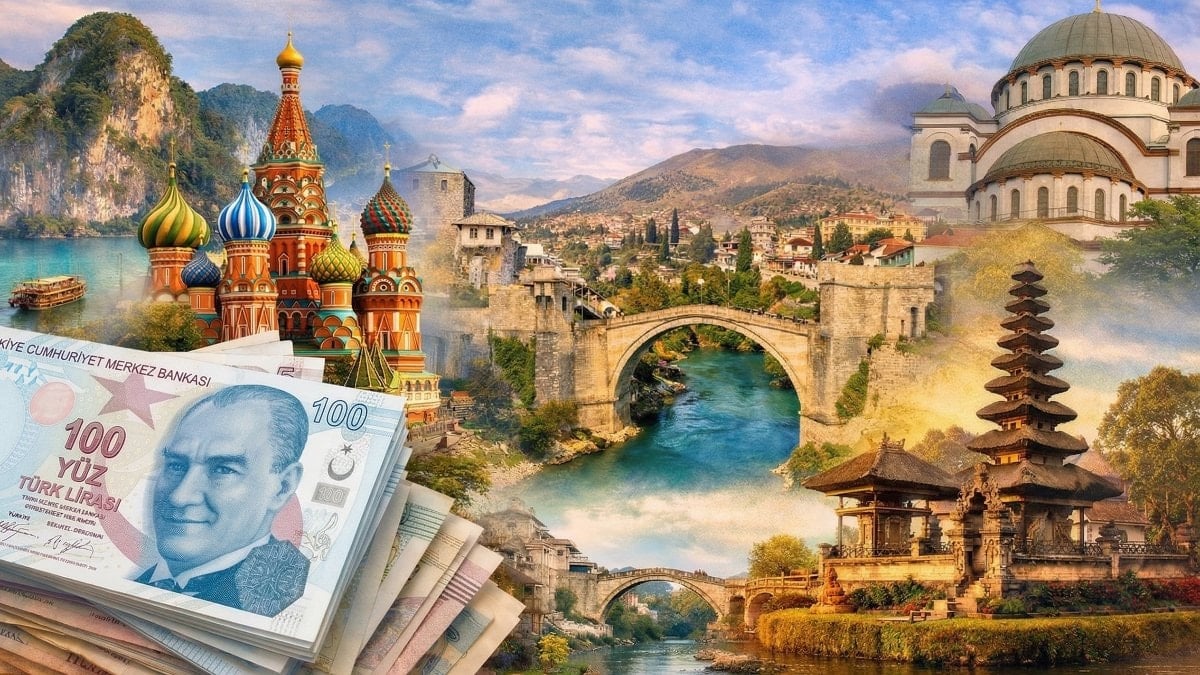 Tatil rotaları: Türk Lirası'nın değerli olduğu ülkeler 2026