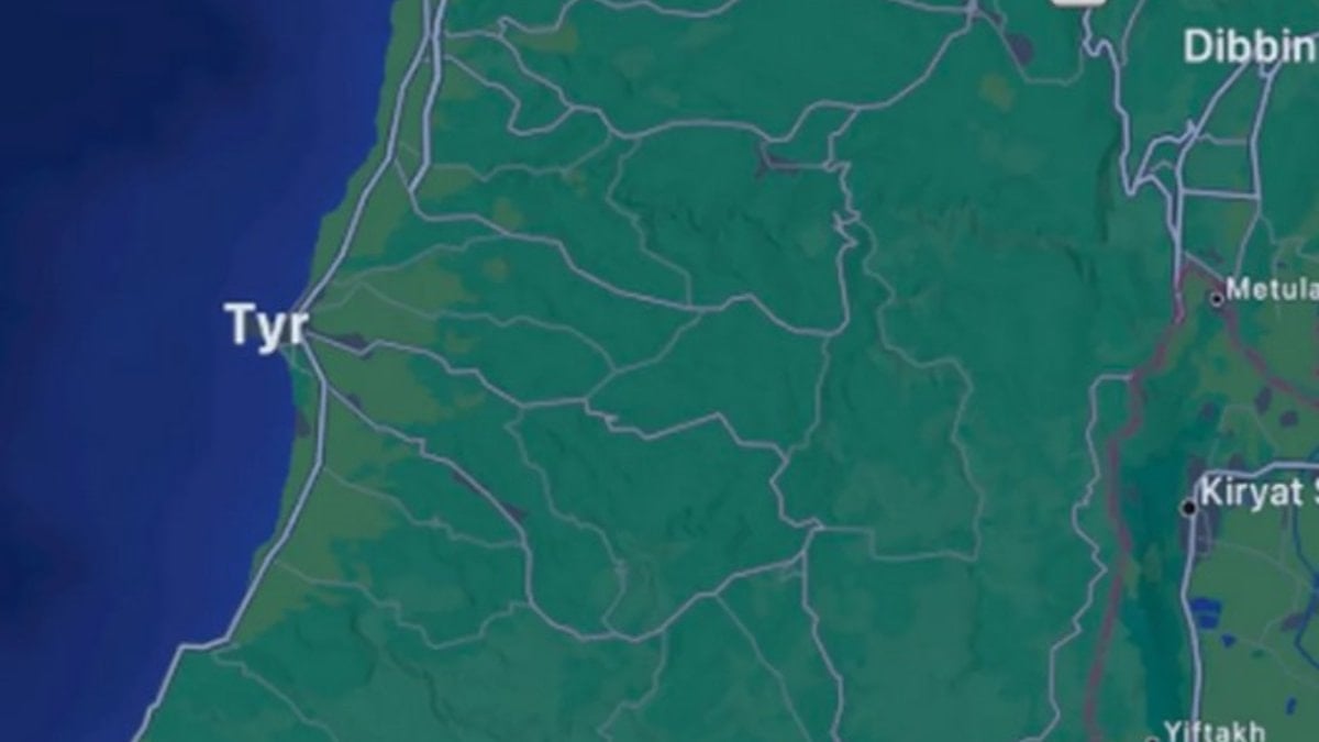 Apple harita uygulamasında Lübnan yerleşimlerini sildi