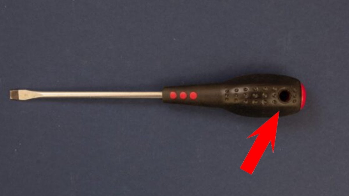 Bir yere asmak için değil: Tornavida sapındaki o deliğin asıl amacı buymuş