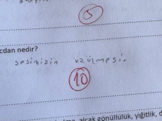 "Vicdan" tanımıyla gündem olan sınav kağıdı