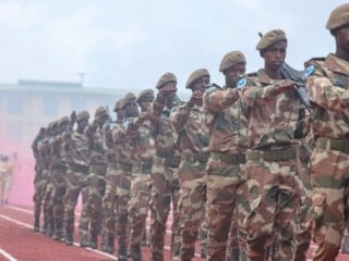 Somali'de TSK tarafından eğitilen Gorgor Özel Kuvvetleri'nden gövde gösterisi