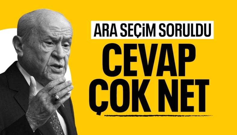 Devlet Bahçeli: Ara seçim yok, zamanında yapılacak