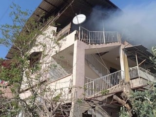 Hatay'da müstakil evde korkutan yangın