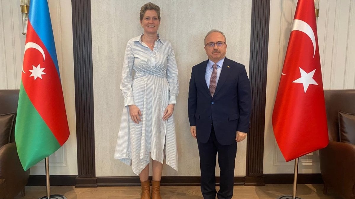Bakü Büyükelçisi, Hollandalı mevkidaşını ağırladı: Boy farkı gündem oldu