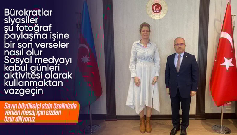 Bakü Büyükelçisi, Hollandalı mevkidaşını ağırladı: Boy farkı gündem oldu