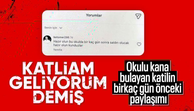 Şanlıurfa'da lisede silahlı saldırı: Saldırganın paylaşımı ortaya çıktı