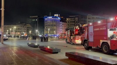 Taksim Metro İstasyonu'nda asansör yangını