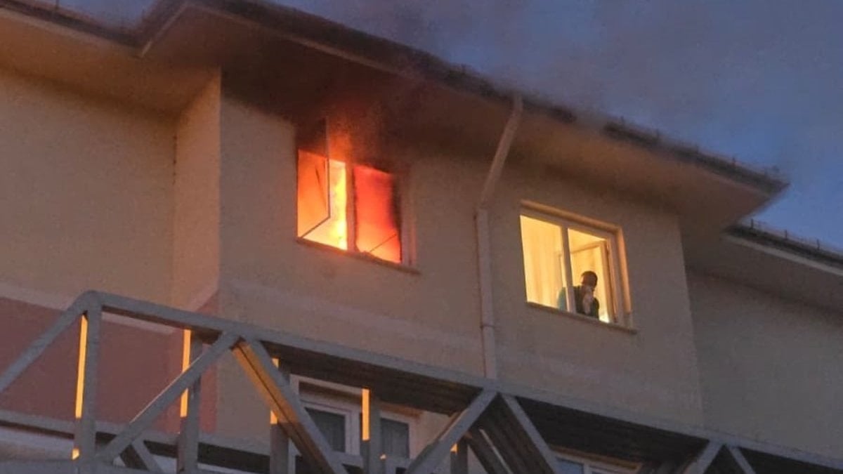 Edirne'de apartman dairesinde korkutan yangın