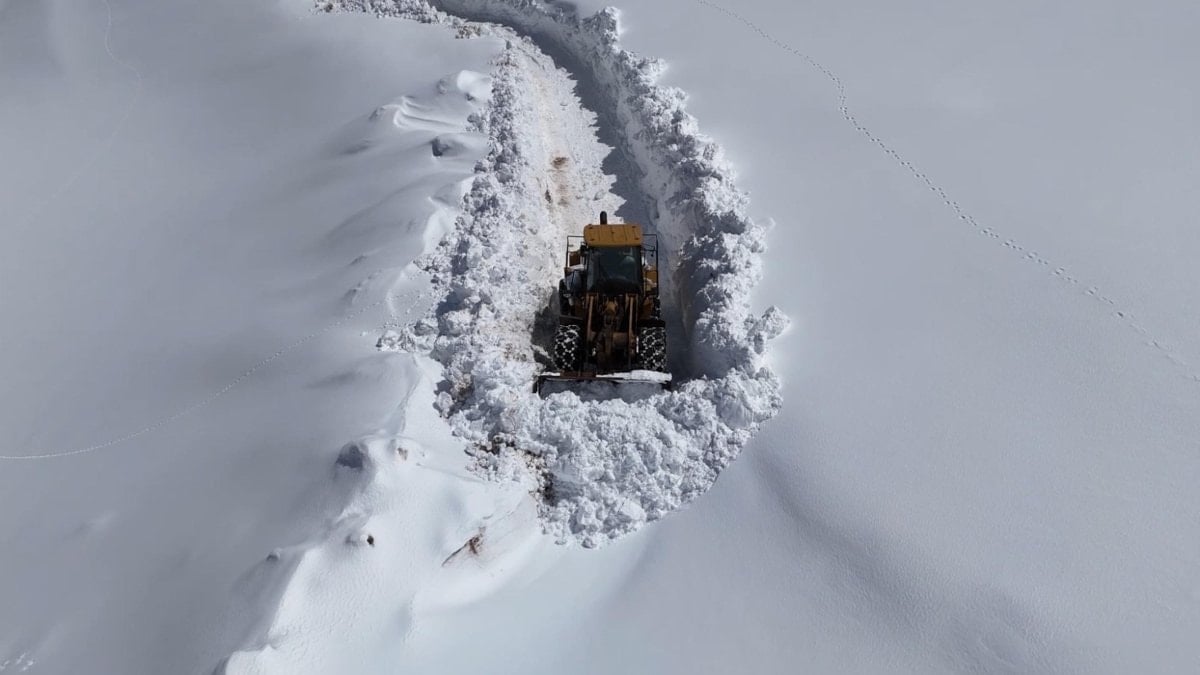 Ağrı ve Muş'ta karla mücadele