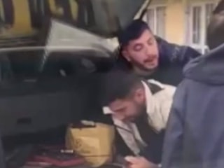 Ankara'da iki sürücü arasında çıkan bıçaklı kavga kameraya yansıdı