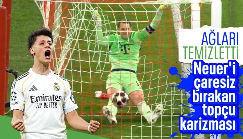 Arda Güler'in enfes golü sonrası Neuer'in görüntüsü olay oldu