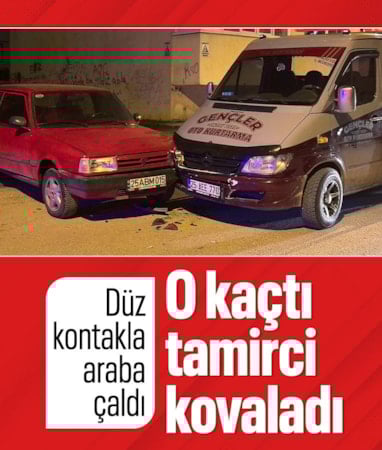 Erzurum'da tamir için bırakılan otomobil çalındı: O kaçtı, tamirci kovaladı