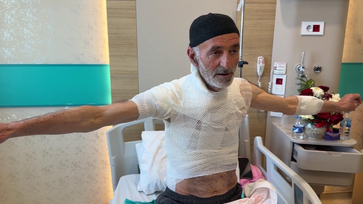 Erzurum'da arızayı tamir ederken üzerine dökülen sıcak su ile yaralandı