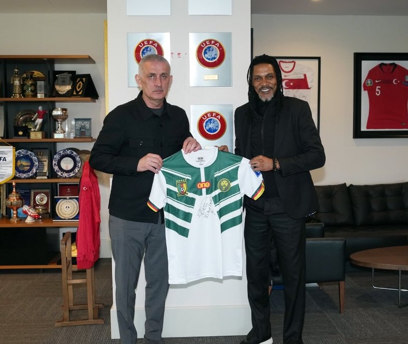 Rigobert Song, İbrahim Hacıosmanoğlu'nu ziyaret etti