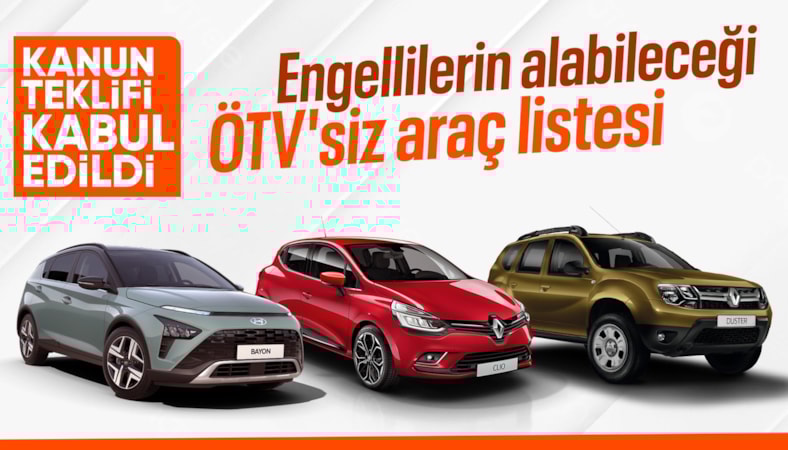 ÖTV'siz araç alımında yeni düzenleme yürürlüğe girdi: İşte satın alabileceğiniz otomobiller