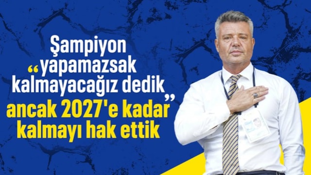 Sadettin Saran: 2027'ye kadar kalmayı hak ettik