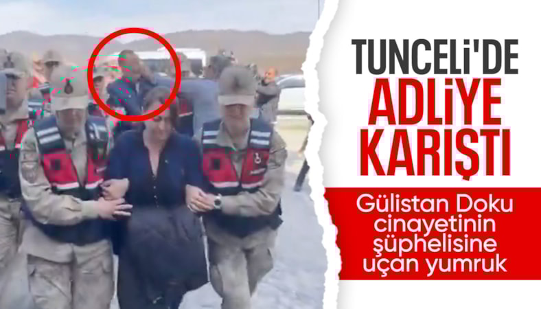 Gülistan Doku soruşturmasında adliye önünde arbede