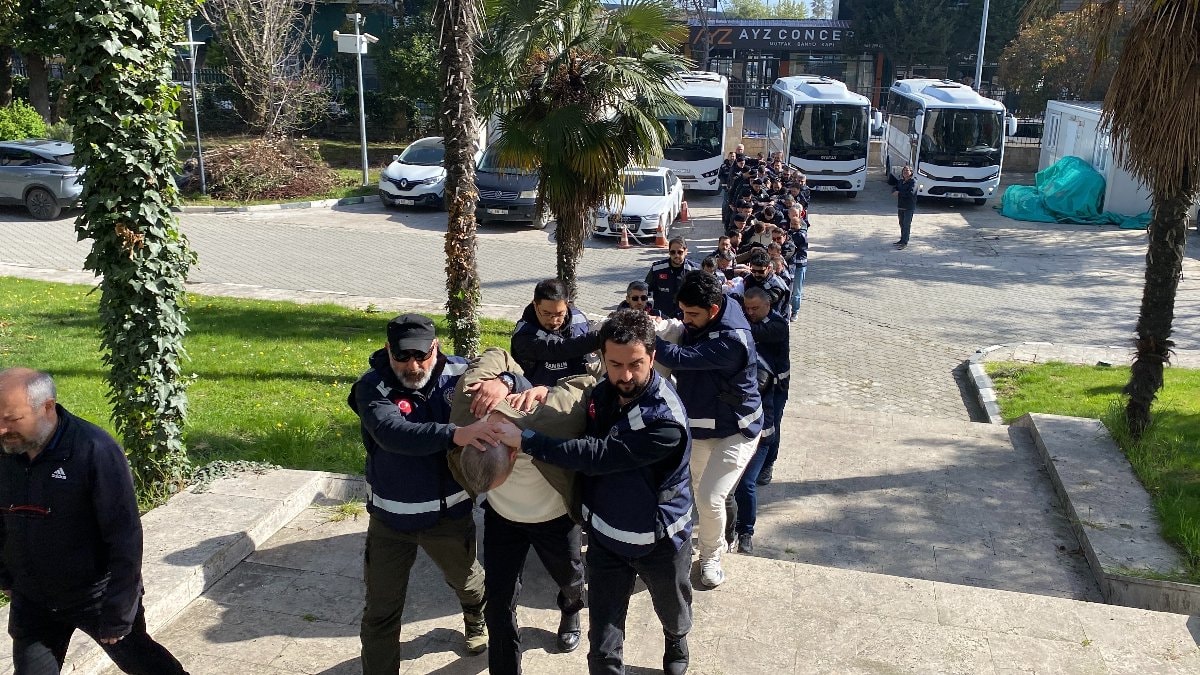 Samsun merkezli suç örgütü operasyonu: 25 gözaltı