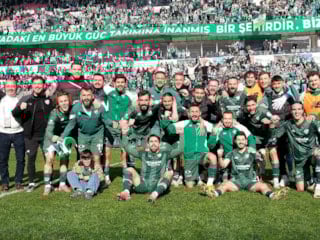 Bursaspor'un şampiyonluğuna bir puan kaldı