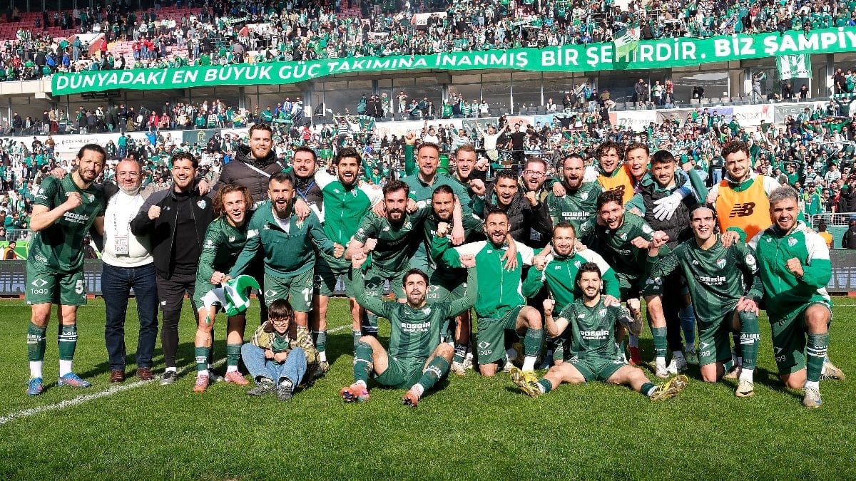 Bursaspor'un şampiyonluğuna bir puan kaldı