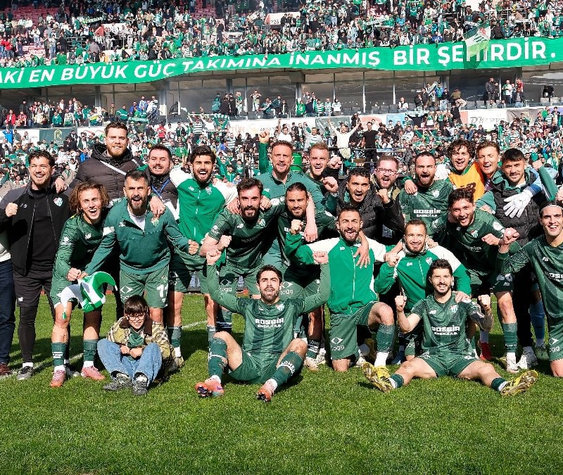 Bursaspor'un şampiyonluğuna bir puan kaldı