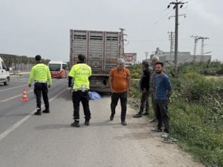 Mersin'de 80 yaşındaki motosiklet sürücüsünün feci ölümü