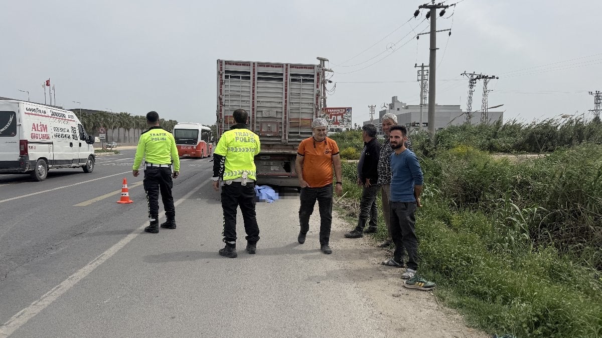 Mersin'de 80 yaşındaki motosiklet sürücüsünün feci ölümü