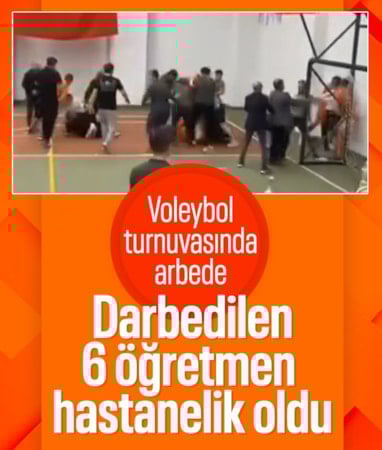 Adana'da voleybol turnuvasında darbedilen 6 öğretmen hastaneye kaldırıldı