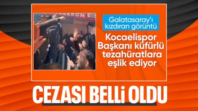 Kocaelispor Başkanı Recep Durul'a verilen ceza belli oldu!