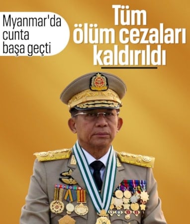 Myanmar'da cunta yönetimi tüm idam cezalarını kaldırdı