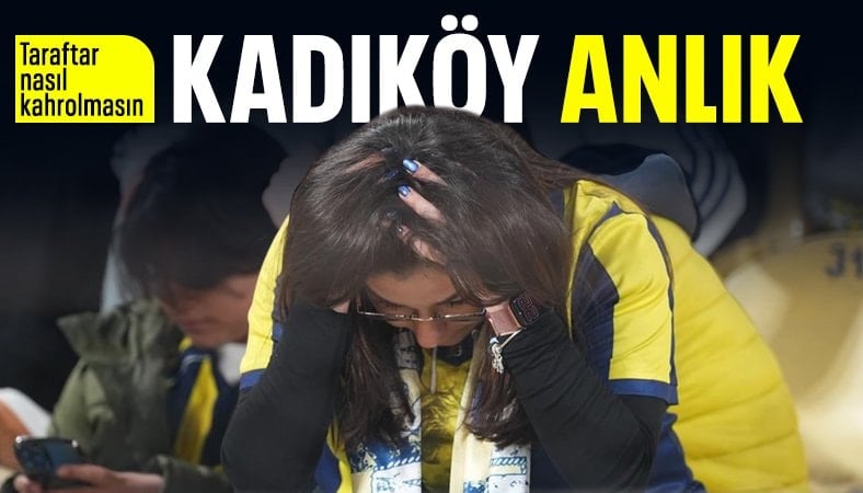Fenerbahçe taraftarı son dakikada yenilen golden sonra büyük üzüntü yaşadı