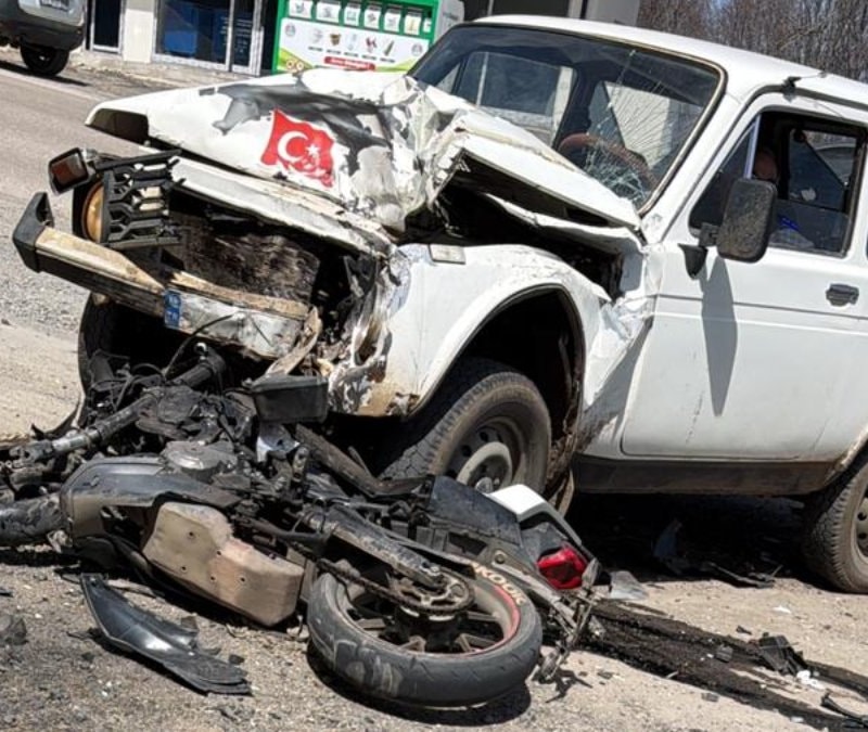 Ordu'da ciple çarpışan motosikletin sürücüsü hayatını kaybetti