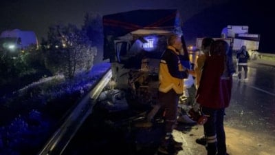 Gaziantep'te tırla çarpışan kamyonetteki 1 kişi öldü
