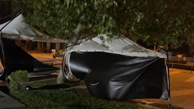 Osmaniye’de fırtına etkili oldu