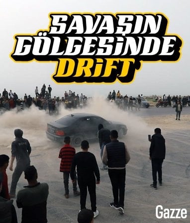 Gazze’de gençler, drift gösterisiyle savaşa inat eğlendiler