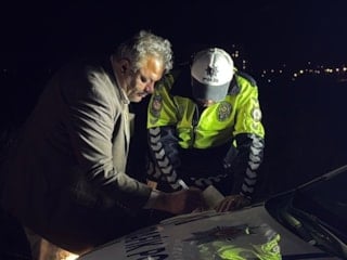 Kayseri’de polisin kovaladığı alkollü sürücü, ön koltukta oturmak istedi