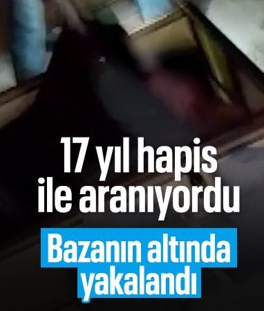 Kars'ta 17 yıl hapis cezası bulunan firari bazanın altında yakalandı