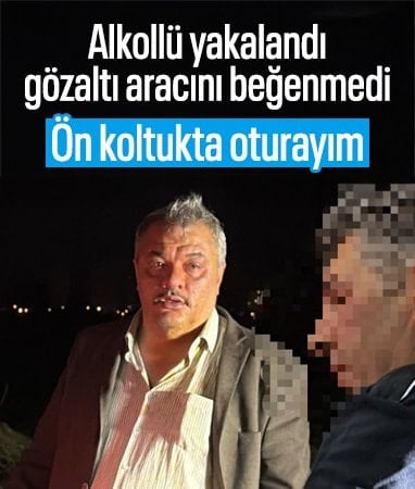 Kayseri’de polisin kovaladığı alkollü sürücü, ön koltukta oturmak istedi