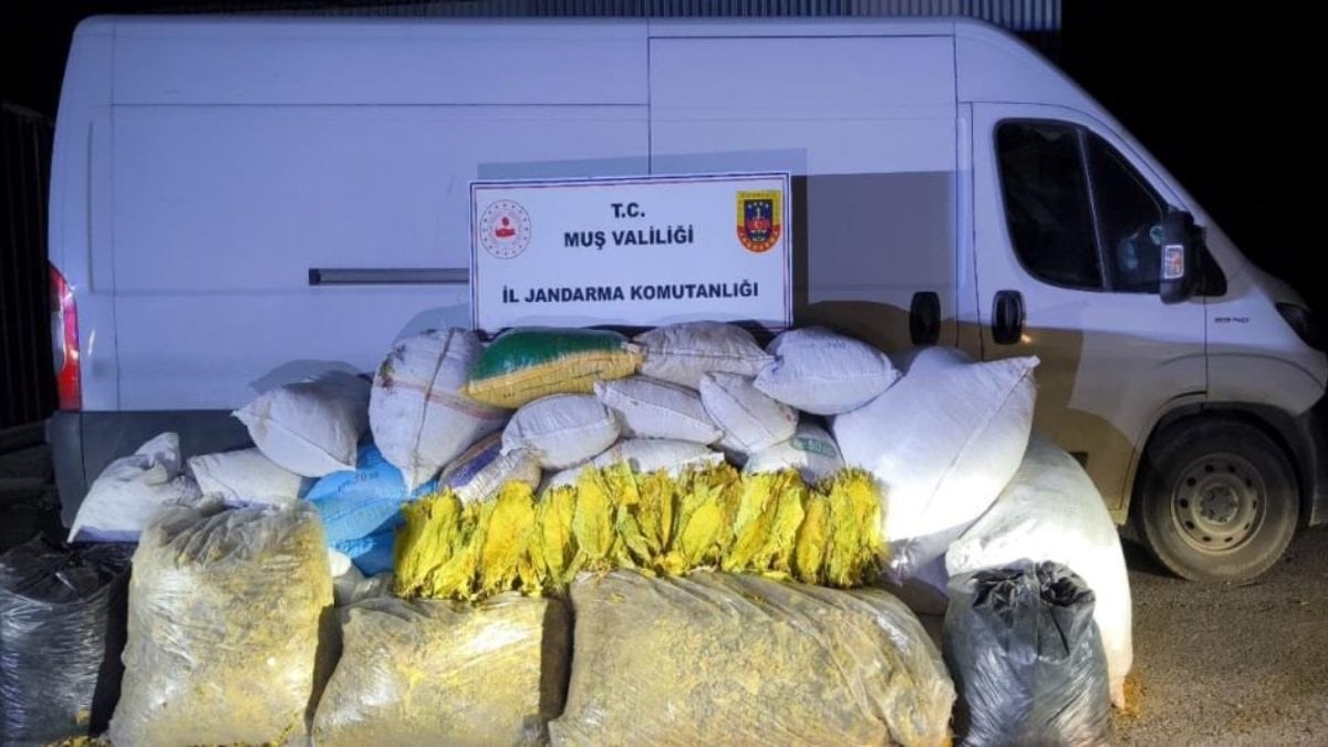 Muş’ta kaçak tütün operasyonu: 1,2 ton ürün ele geçirildi